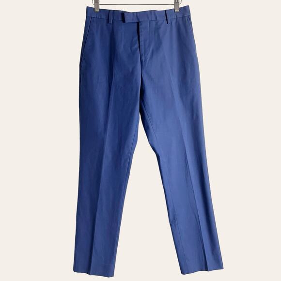 Reiss Tenor T Blue Flat Front Slim Trouser Pants Size 30 - Picture 1 of 11